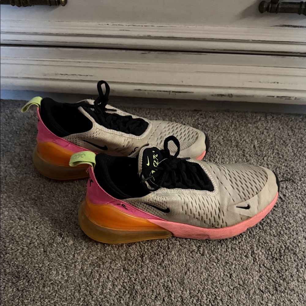 Nike Air Max with Pink and Orange Highlights